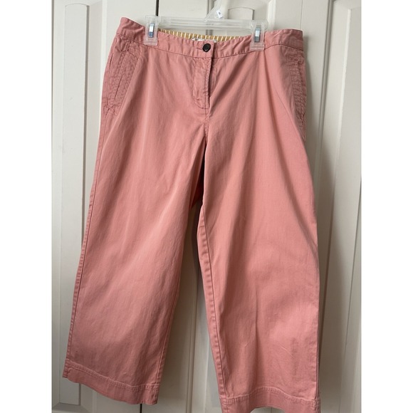 Tommy Bahama Women's Stretch Cotton Crop Pant Dusty Peach Pink Size 6 - Picture 1 of 8